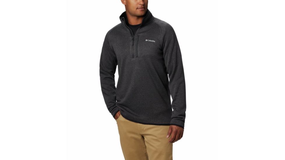 Columbia Canyon Point Sweater Fleece 1/2 Zip - Mens, Black, Extra Large, 1866681010-XL