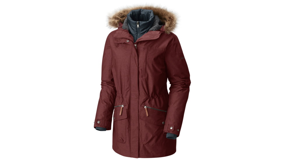 Columbia Carson Pass Interchange Jacket - Women's-Deep Rust-Large