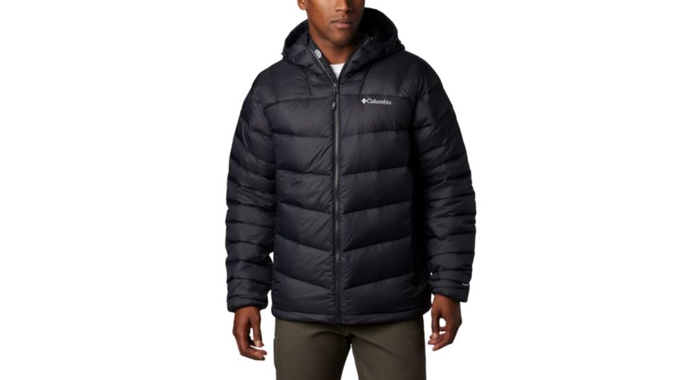 Columbia Centennial Creek Down Hooded Jacket - Mens, Black, Small, 1864491010-S
