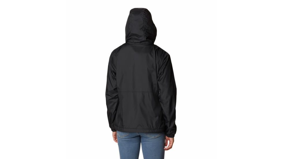 Columbia Center Ridge Lined Windbreaker - Womens, Black, Medium, 1843791012BlackM