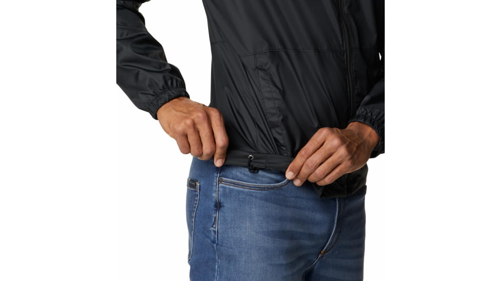 Columbia Center Ridge Windbreaker Jacket - Mens, Black/Black, Medium, 1809431012Black, BlackM