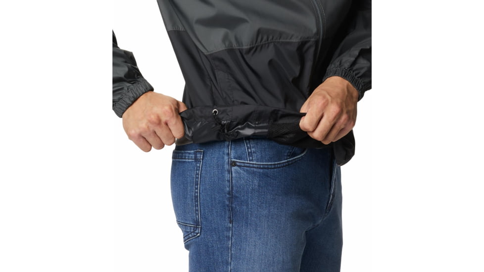 Columbia Center Ridge Windbreaker Jacket - Mens, Grill/Black, Extra Large, 1809431028Grill, BlackXL