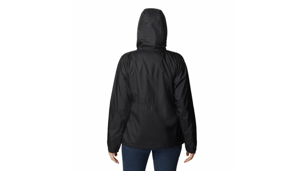 Columbia Center Ridge Windbreaker Jacket - Womens, Black/Black, Small, 1809511013Black, BlackS