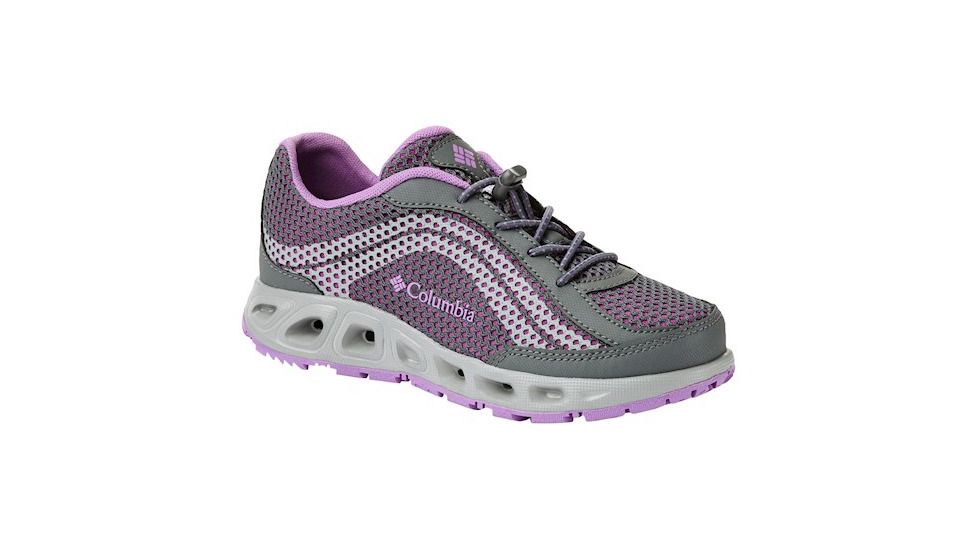 Columbia Childrens Drainmaker IV Boat Shoes, Graphite/Northern Lights, Medium, 11, 1826922054-11
