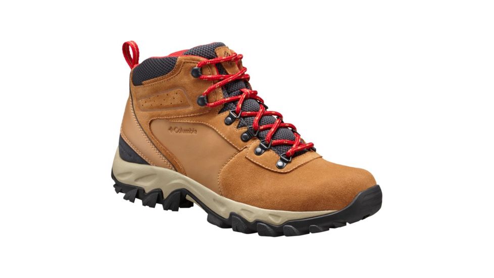 Columbia Childrens Newton Ridge Suede Hiking Boots, Elk/Mountain Red, Medium, 13, 1831362286-13