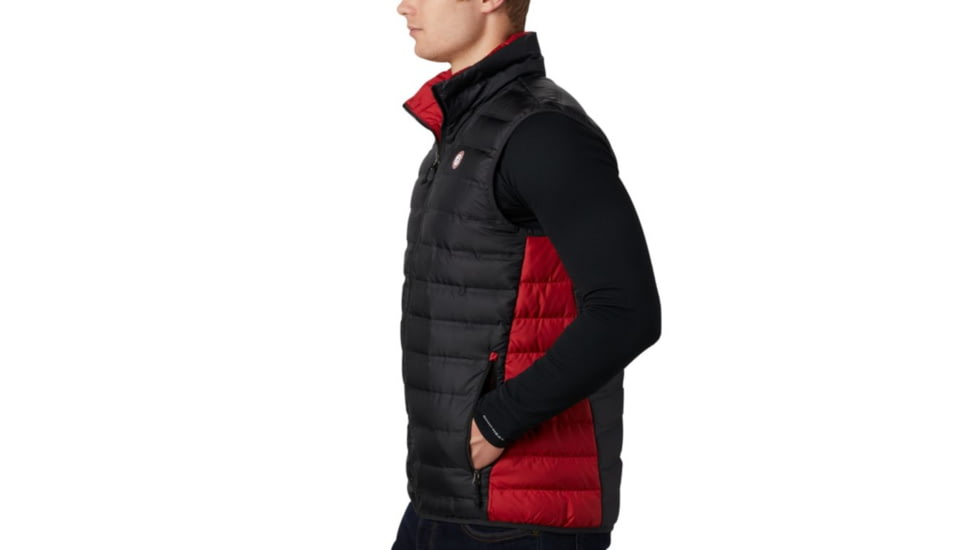 Columbia CLG Lake 22 Reversible Vest, ALA - Black, Red Velvet, 2XL - Mens, 1809301960-XXL