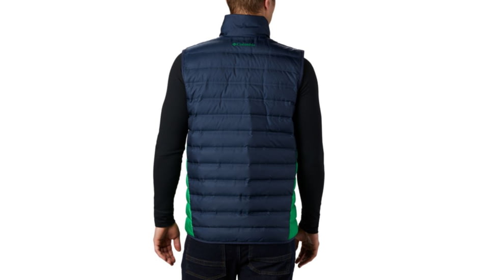 Columbia CLG Lake 22 Reversible Vest, ND - Coll Navy, Fuse Green, M - Mens, 1809301430-M