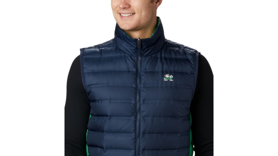 Columbia CLG Lake 22 Reversible Vest, ND - Coll Navy, Fuse Green, M - Mens, 1809301430-M