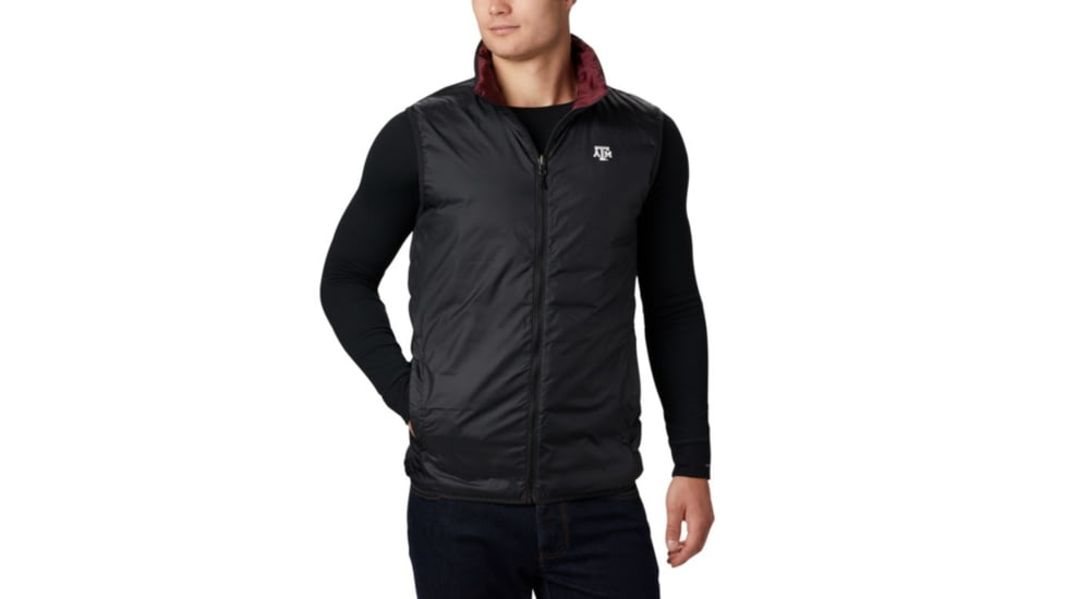 Columbia CLG Lake 22 Reversible Vest, TAM - Deep Maroon, Black, 2XL - Mens, 1809301627-XXL