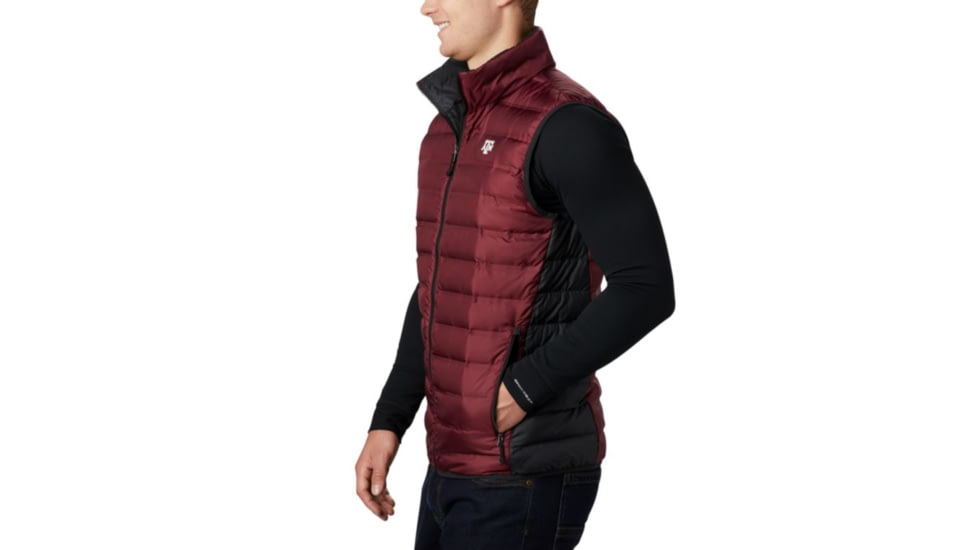 Columbia CLG Lake 22 Reversible Vest, TAM - Deep Maroon, Black, 2XL - Mens, 1809301627-XXL