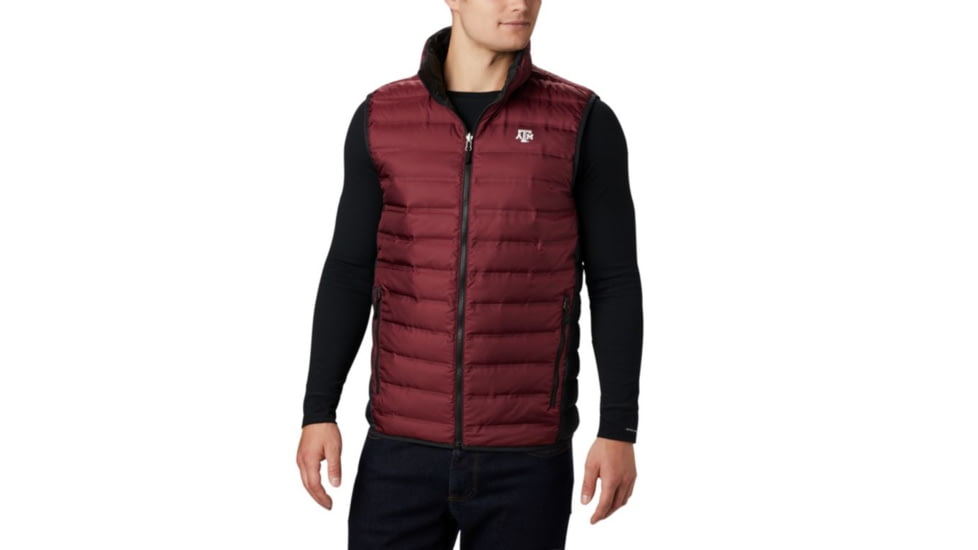 Columbia CLG Lake 22 Reversible Vest, TAM - Deep Maroon, Black, 2XL - Mens, 1809301627-XXL