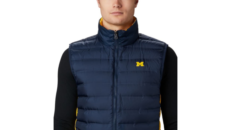 Columbia CLG Lake 22 Reversible Vest, UM - Coll Navy, Coll Yellow, 2XL - Mens, 1809301425-XXL