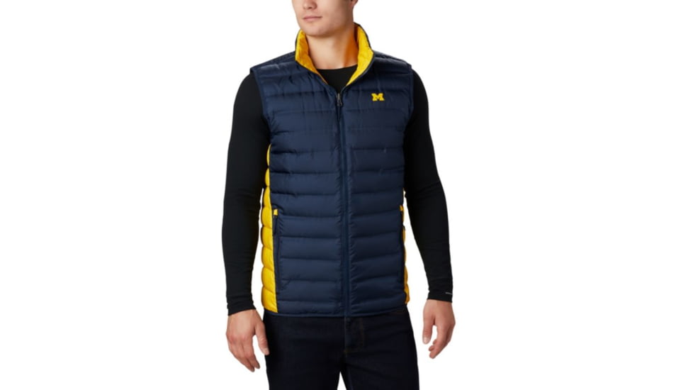 Columbia CLG Lake 22 Reversible Vest, UM - Coll Navy, Coll Yellow, 2XL - Mens, 1809301425-XXL