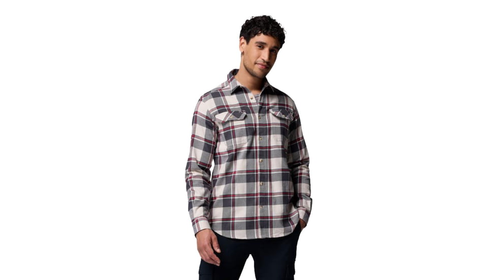 Columbia Flare Gun Stretch Flannel Shirt - Men's, Dark Stone Trails Edge Plaid, Extra Large, 1861581-279-XL
