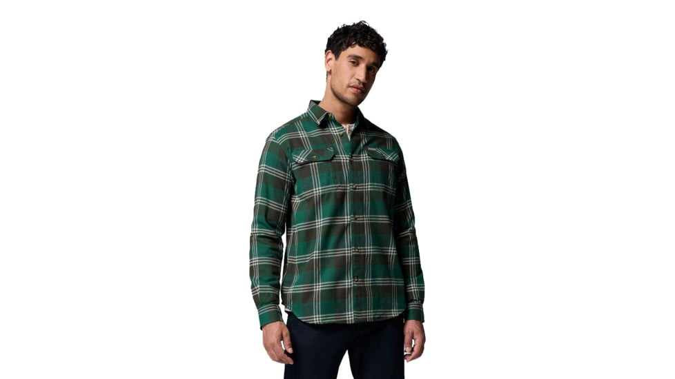 Columbia Flare Gun Stretch Flannel Shirt - Men's, Rain Forest Trails Edge Plaid, Medium, 1861581-375-M