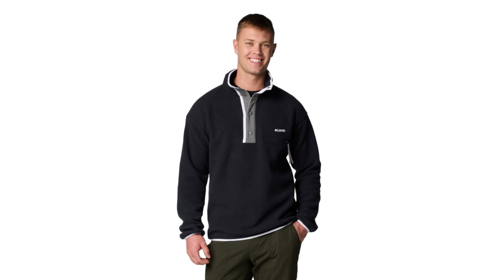 Columbia Helvetia II Half Snap Fleece - Men's, Black, Small, 2090891010-010-S