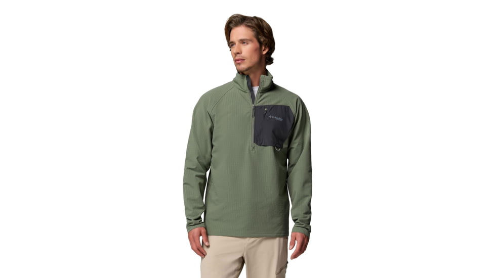 Columbia Hydroforce Lightweight Half Zip - Men's, Cypress, Extra Large, 2156191316-316-XL