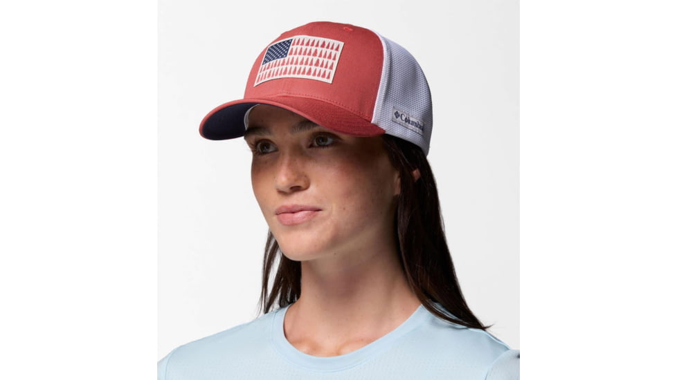 Columbia Mesh Tree Flag Ball Cap