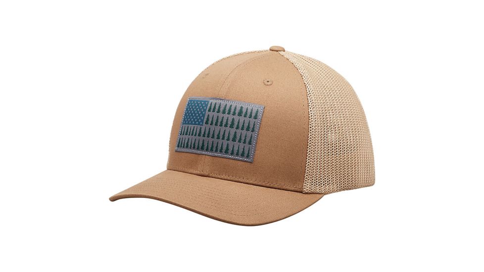Columbia Mesh Tree Flag Ball Cap, Delta, Small/Medium, 1837101-257-S/M