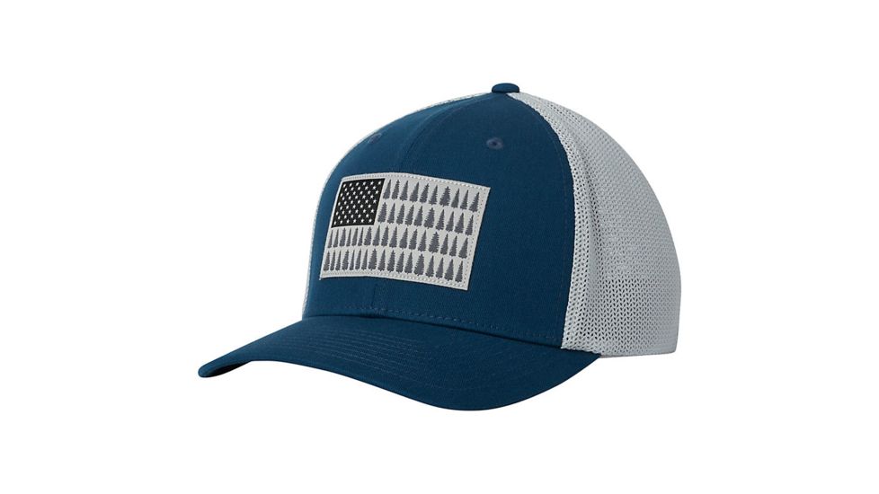 Columbia Mesh Tree Flag Ball Cap - Unisex, Petrol Blue, Small/Medium, 1837101403-S/M