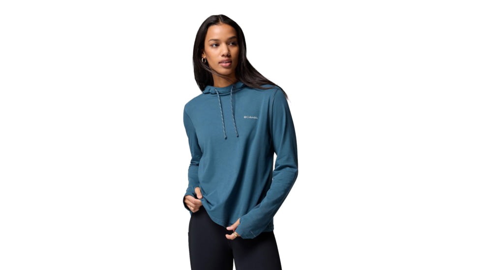 Columbia Sun Trek Hoodie II - Women's, Everblue, Large, 2119751429-429-L
