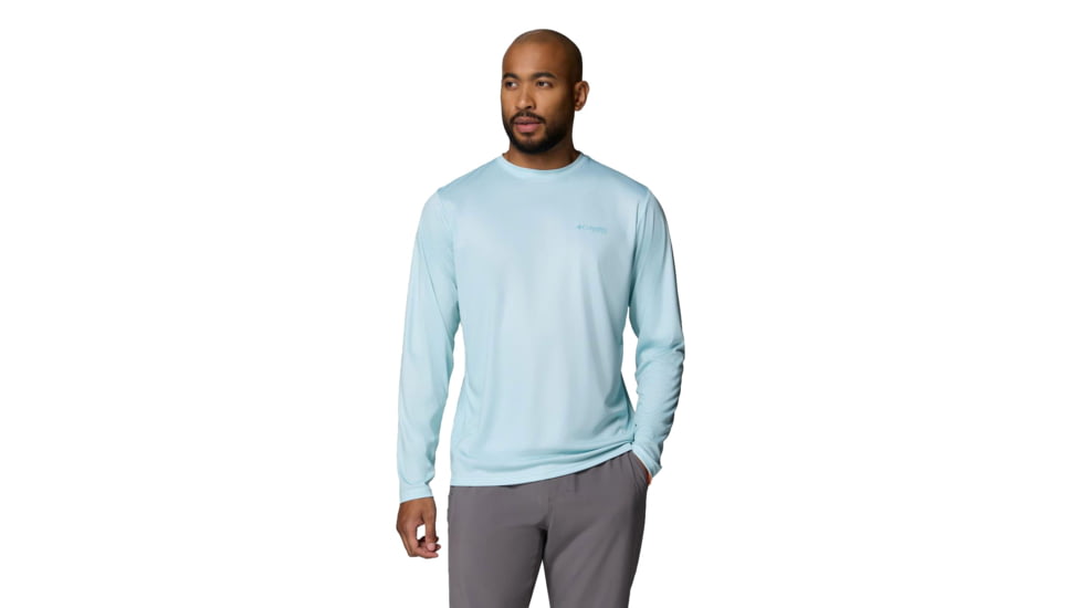 Columbia Terminal Tackle PFG Fish Flag Long Sleeve - Men's, Marine Light, 2XL, 1872661482-482-XXL