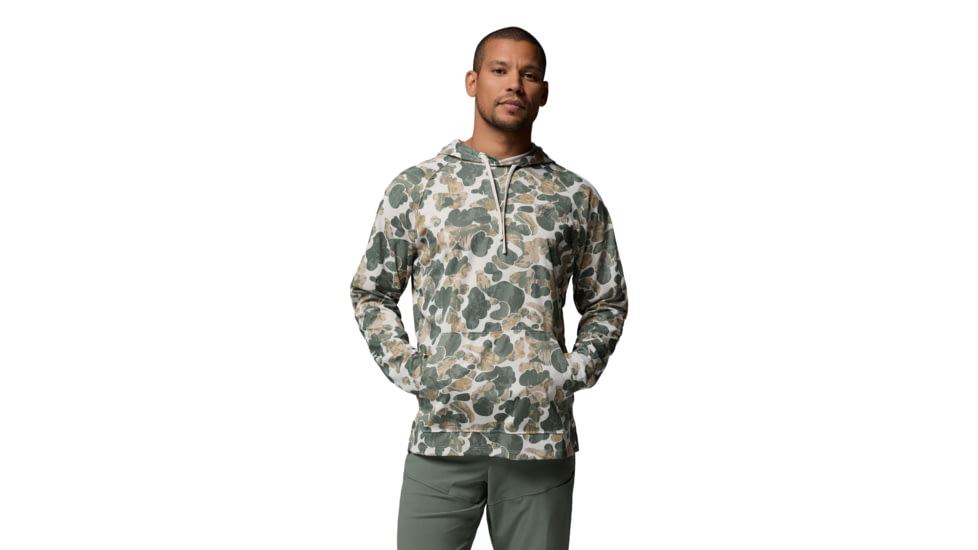 Columbia Wild Cast Camp Hoodie - Men's, Dark Stone Deltawoods, Extra Large, 2120191278-278-XL