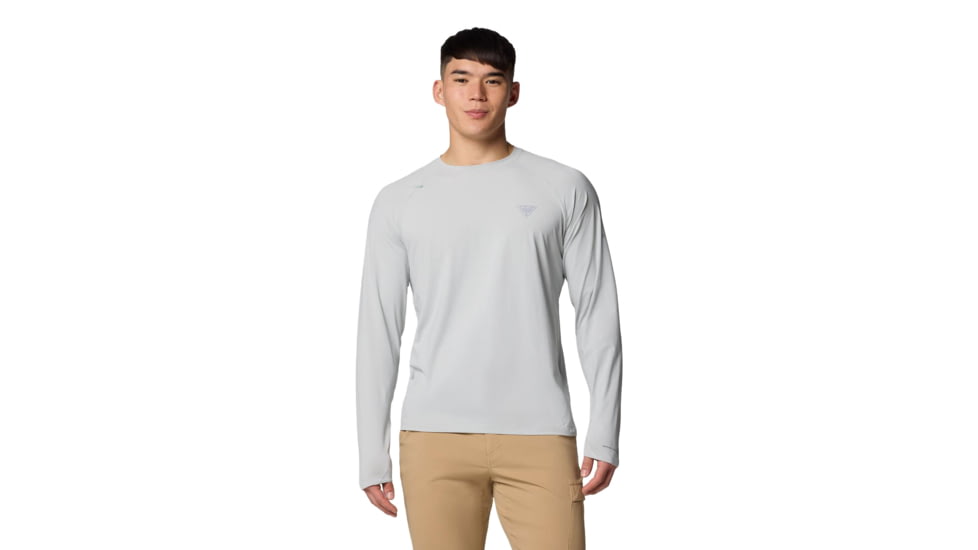 Columbia Wild Cast Sun Shirt - Men's, Cool Grey, Small, 2120841019-019-S