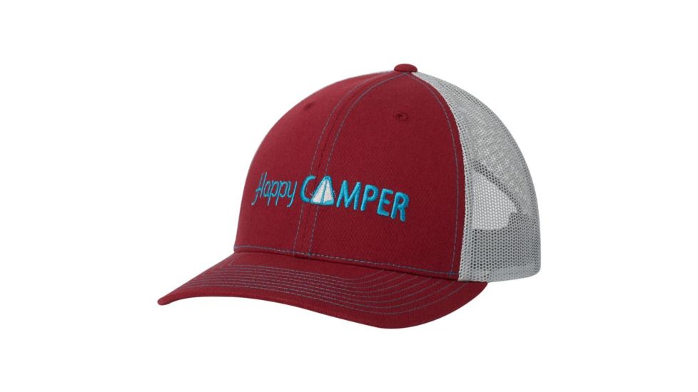 Columbia Womens Snap Back Hat - Women's, Wine Berry, Happy Camper, One Size, 1768401550-One Size