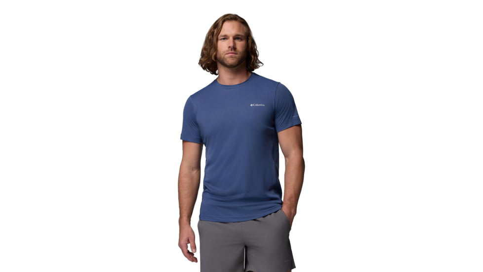 Columbia Zero Rules Light Short Sleeve Crew - Men's, Dark Mountain, Small, 2118501479-479-S
