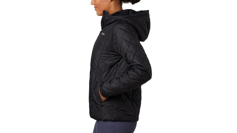 Columbia Copper Crest Hooded Jacket - Womens, Black, 2XL, 1761431010BlackXXL