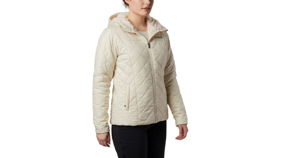 Columbia Copper Crest Hooded Jacket - Womens, Chalk, Large, 1761431192-L