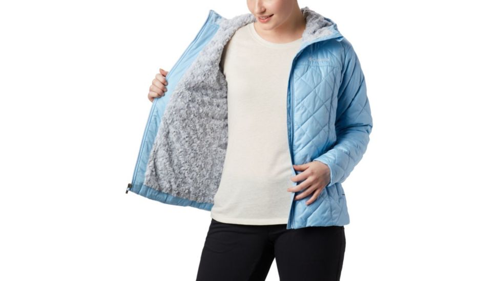 Columbia Copper Crest Hooded Jacket - Womens, Crystal Blue, Small, 1761431484-S