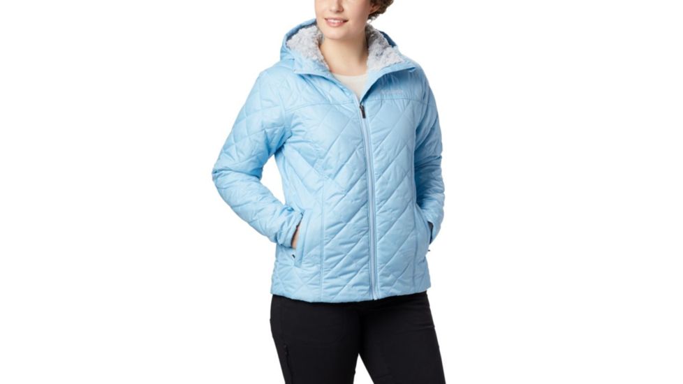 Columbia Copper Crest Hooded Jacket - Womens, Crystal Blue, Small, 1761431484-S