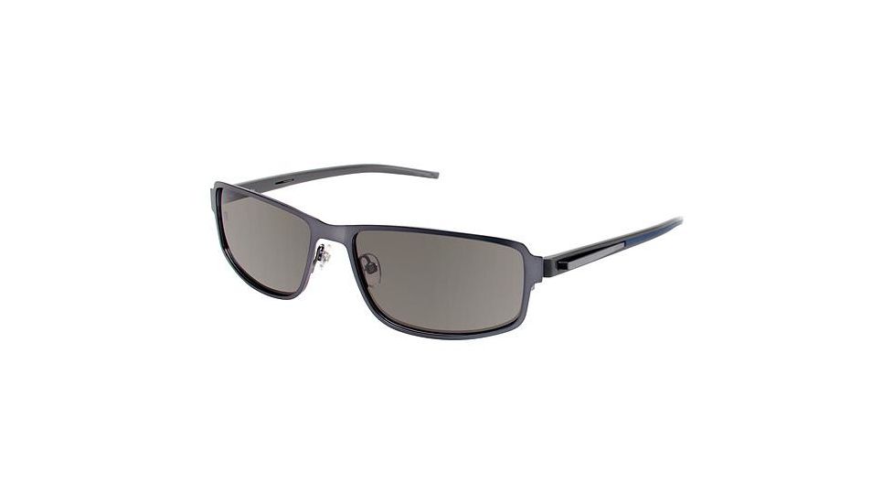 Columbia Copper Sunglasses - Frame MATTE CARBON BLUE/GREY, Lens Color Smoke CBCOPPER03