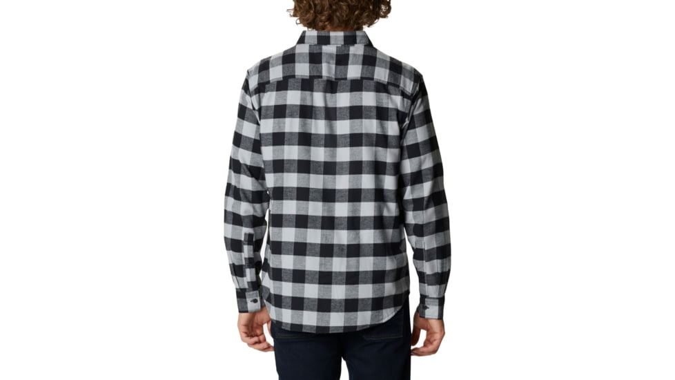 Columbia Cornell Woods Flannel Long Sleeve Shirt - Mens, Columbia Grey Buffalo Check, Large, 1617951042CmbGryBflChckL