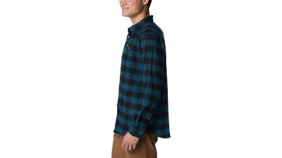 Columbia Cornell Woods Flannel Long Sleeve Shirt - Mens, Night Wave Buffalo Check, Extra Large, 1617951415NgtWVBflChckXL