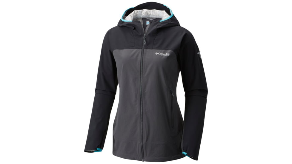 Columbia Crest to Creek Hybrid Shell Jacket - Womens, Black, Shark, L 1770801010L