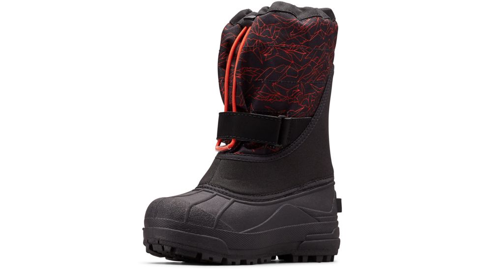 Columbia Childrens Powderbug Plus II Print Winter Boots - Kids, Shark, Emperor, Medium, 13, 1637882018-13