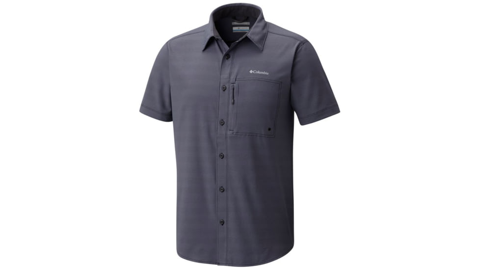 Columbia Cypress Ridge Short Sleeve Shirt - Mens, Shark, M 1768711011M