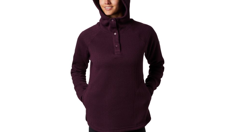 Columbia Darling Days II Pullover Hoodie - Womens, Black Cherry, Extra Small, 1802581522-XS