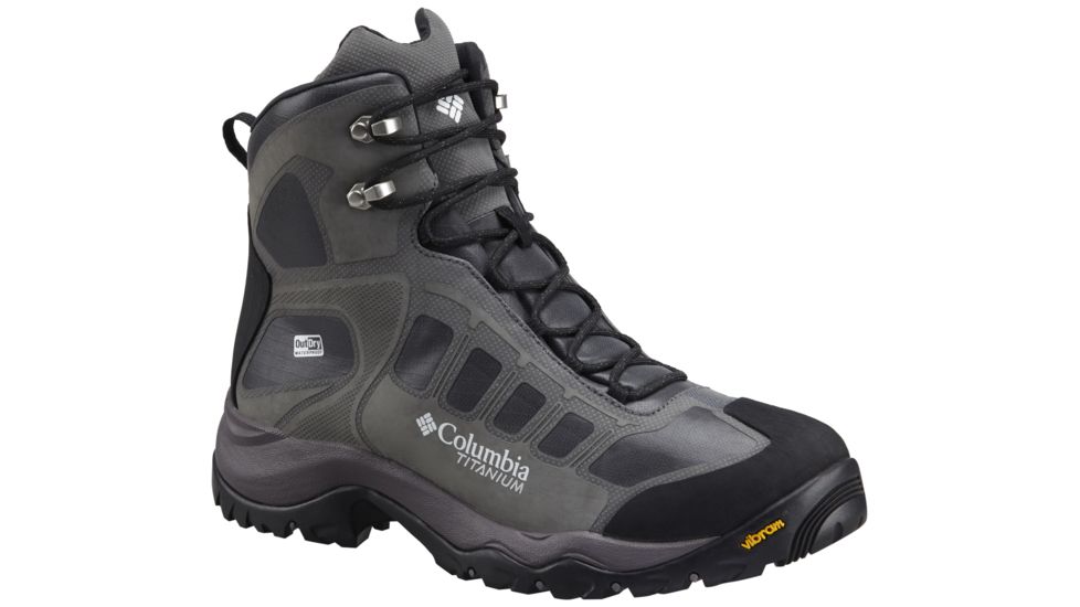 Columbia Daska Pass III Titanium OutDry Extreme Hiking Boot - Men's-Black/White-Medium-10