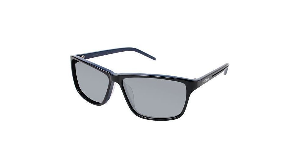 Columbia Demming Sunglasses - Frame S BLACK/BLUE, Lens Color Silver Flash CBDEMMING04
