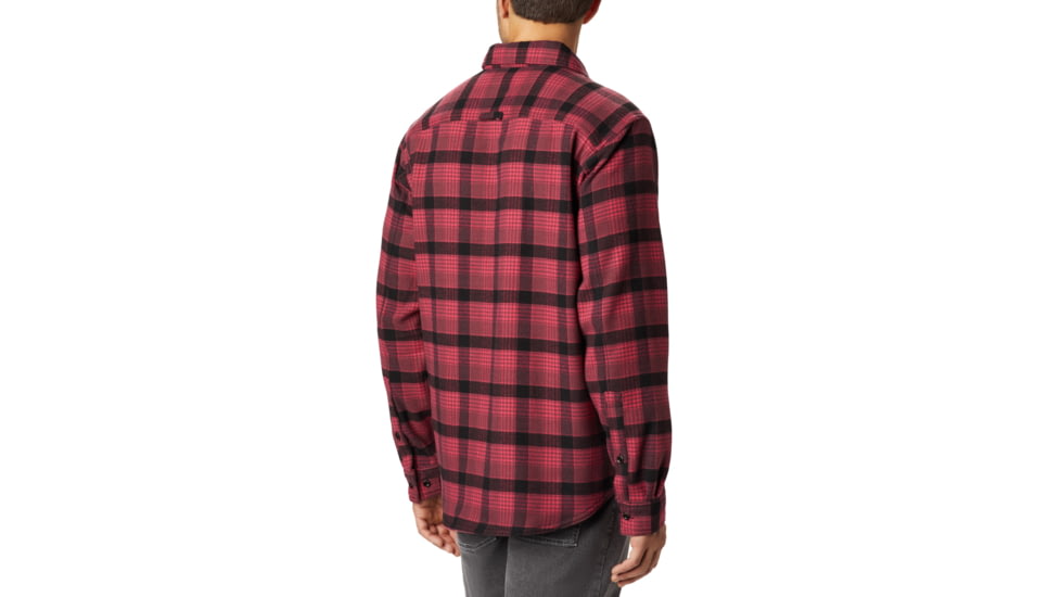 Columbia Deschutes River Heavyweight Flannel - Mens, Mountain Red Medium Plaid, Large, 1736221613-L