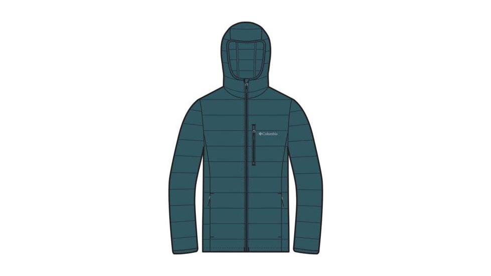 Columbia Drift Peak Stretch Down Hooded Jacket - Men's, Everblue, Extra Large, 2133971-429-XL