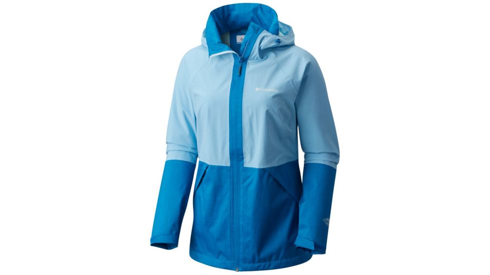Columbia Evolution Valley Lightweight Rain Jacket - Womens, Blue Sky, Dark Cyan, L 1770821989L
