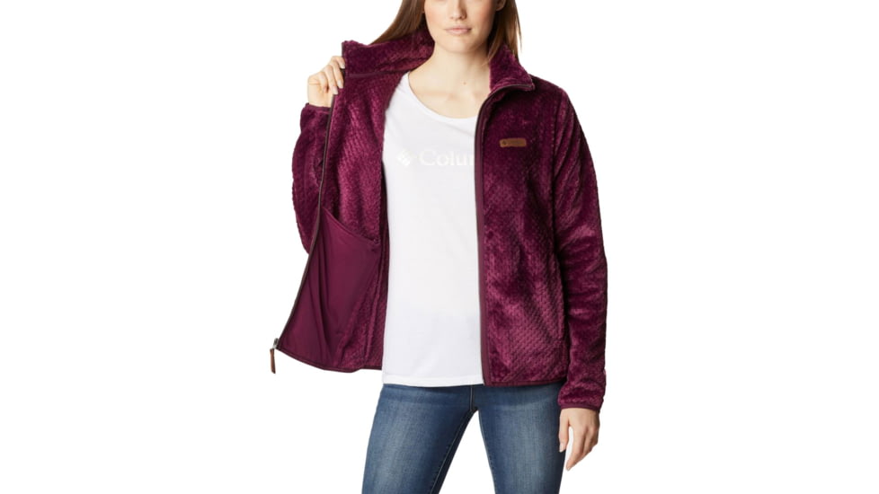 Columbia Fire Side II Sherpa Full Zip Fleece - Womens, Marionberry, Large, 1819791616MarionberryL