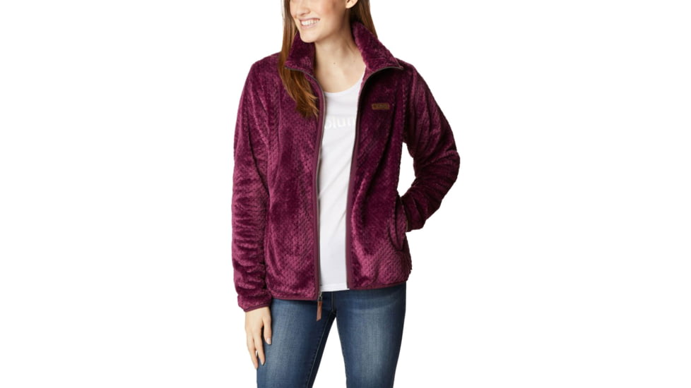Columbia Fire Side II Sherpa Full Zip Fleece - Womens, Marionberry, Large, 1819791616MarionberryL