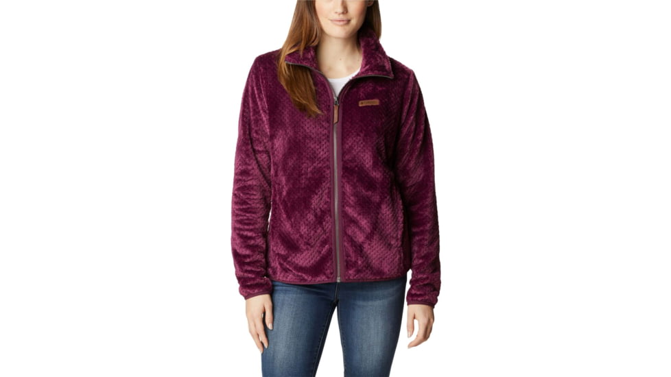 Columbia Fire Side II Sherpa Full Zip Fleece - Womens, Marionberry, 2XL, 1819791616MarionberryXXL