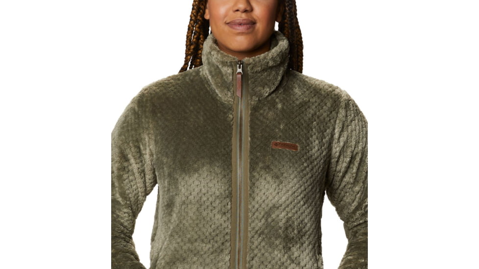 Columbia Fire Side II Sherpa Full Zip Fleece - Womens, Stone Green, 2XL, 1819791397Stone GreenXXL